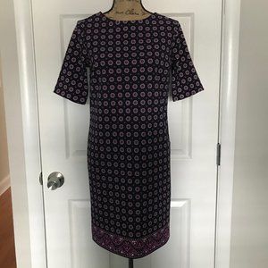 NWT Banana Republic Purple Short Sleeve Shift